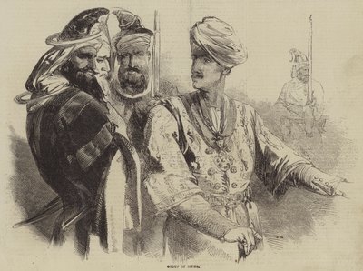 Gruppo di Sikh (incisione) da English School