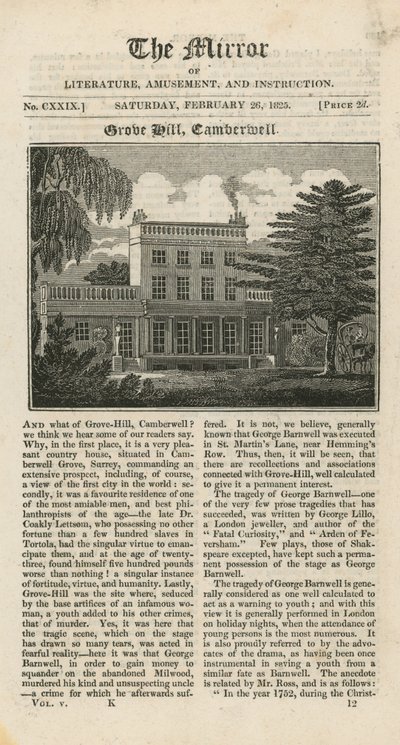Grove Hill a Camberwell da English School