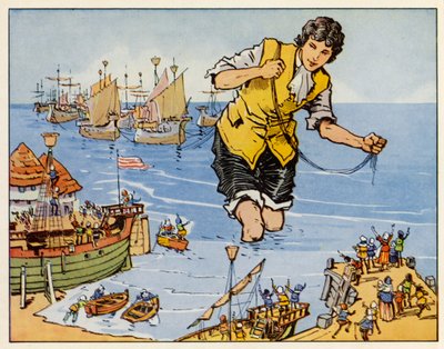 I viaggi di Gulliver: Cattura la flotta a Blefuscu da English School