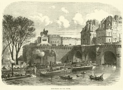 Cannoniere sulla Senna, novembre 1870 da English School