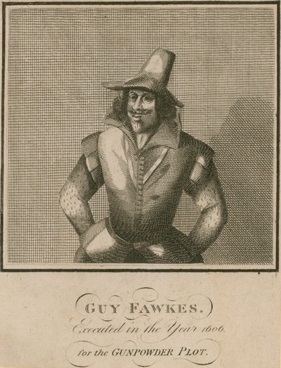 Guy Fawkes, giustiziato nel 1606 per la Congiura delle Polveri da English School