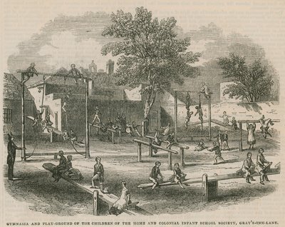 Palestra e parco giochi dei bambini della Home and Colonial Infant School Society da English School