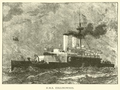 HMS Collingwood (incisione) da English School
