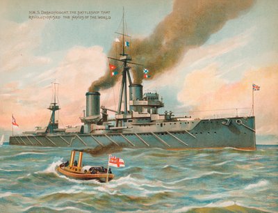 HMS Dreadnought, nave da battaglia britannica che rivoluzionò il potere navale da English School