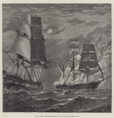 HMS Liffey che salva l