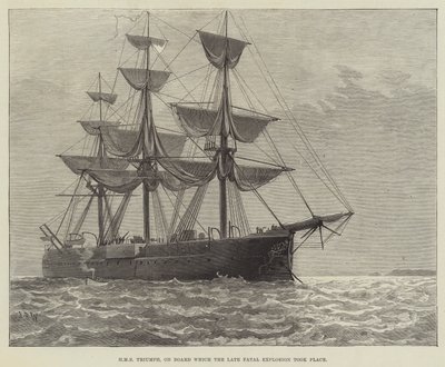 HMS Triumph, a Bordo della quale si è Verificata la Recente Esplosione Fatale da English School