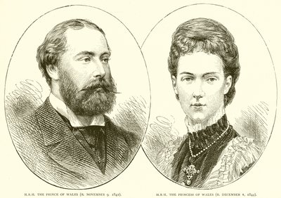 S.A.R. il Principe di Galles (nato il 9 novembre 1841). S.A.R. la Principessa di Galles (nata il 1 dicembre 1844) da English School