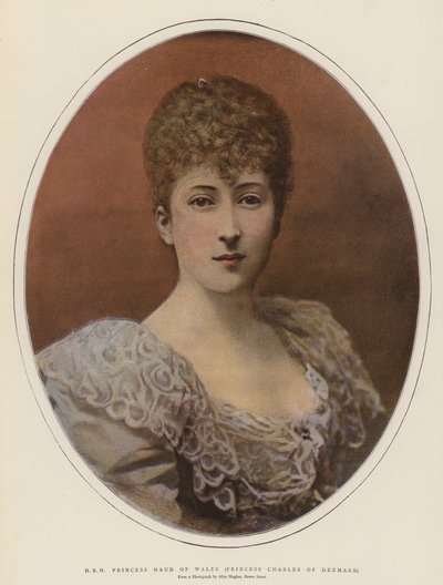 S.A.R. Principessa Maud del Galles, Principessa Carlo di Danimarca (litografia a colori) da English School