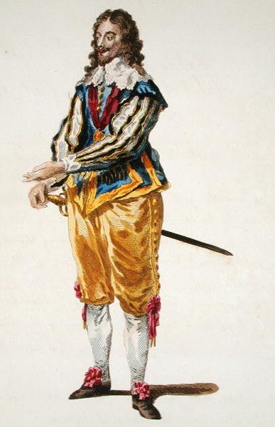 Abito di Carlo I (1600-49) nel 1630 da English School