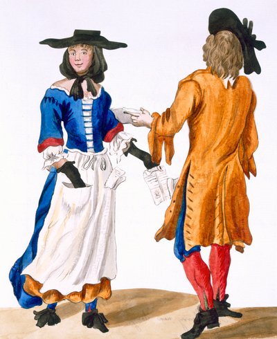 Abiti dei cantastorie, c.1675 da English School