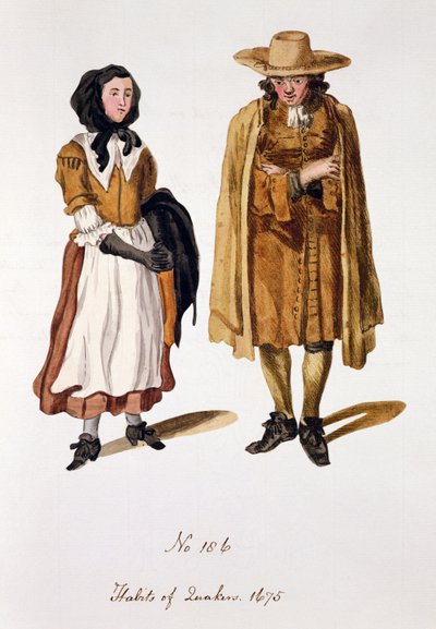 Abiti dei Quaccheri, 1675 da English School