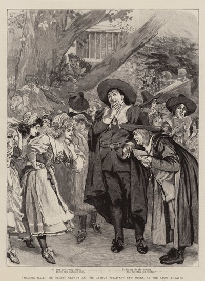 "Haddon Hall," la nuova opera di Mr Sydney Grundy e Sir Arthur Sullivan, al Savoy Theatre da English School