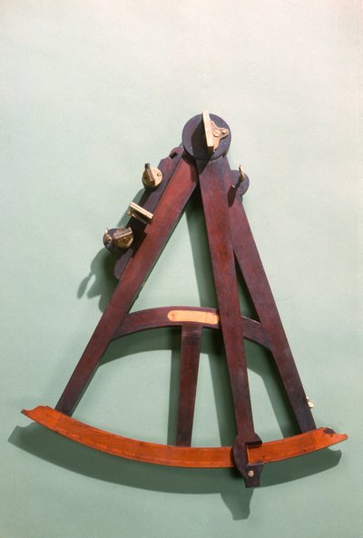 Quadrante di Hadley con scala trasversale (mogano, ottone e avorio) da English School