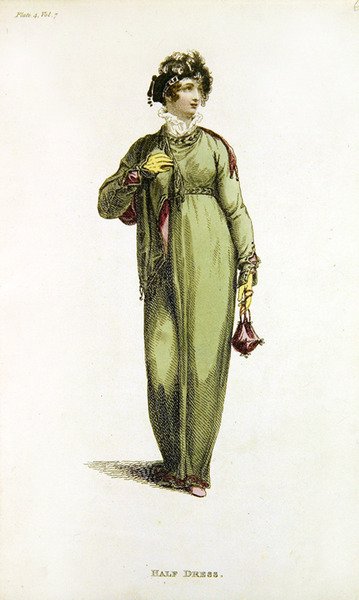 Abito da mezza sera, tavola di moda da Ackermann