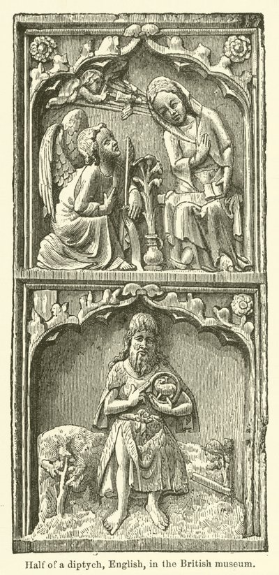Metà di un dittico, inglese, nel British Museum da English School