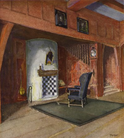Hall in una casa di campagna da English School