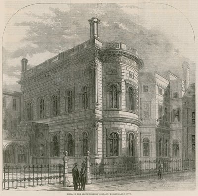 Hall of the Clothworkers Company, Mincing Lane, Londra da English School