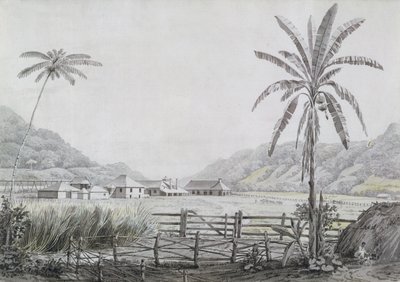 Halse Hall, Giamaica, c.1780 da English School