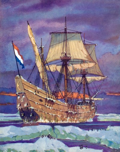 Halve Maen, o Half Moon, Henry Hudson da English School