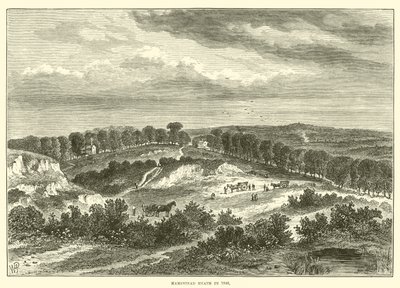 Hampstead Heath nel 1840 (incisione) da English School