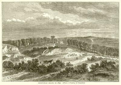 Hampstead Heath nel 1840 da English School