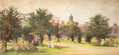 Giardini di Hampton Court, c.1910 da English School