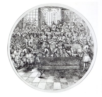 Handel che dirige un oratorio da English School