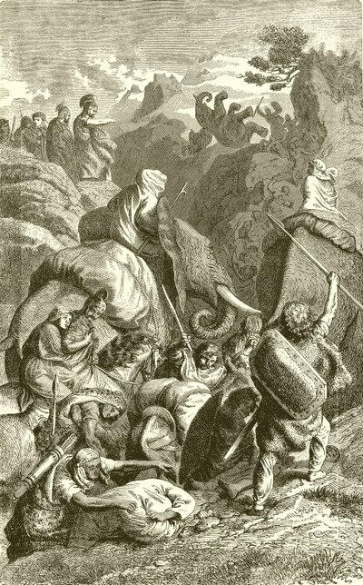 Annibale attraversa le Alpi verso l