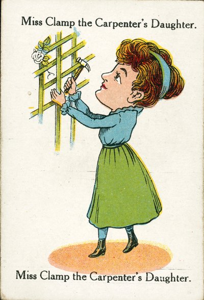 Famiglie felici, c. 1920: Miss Clamp, la figlia del falegname da English School