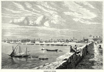 Porto di Tripoli (incisione) da English School