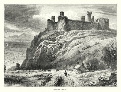 Castello di Harlech (incisione) da English School