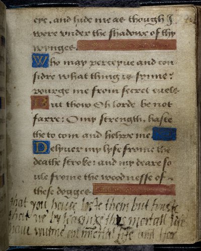 Iscrizione scritta, nel margine, da Lady Jane Grey a suo padre, il Duca di Suffolk, dal Libro di Preghiere di Lady Jane Grey da English School
