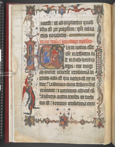 Adorazione dei Magi, iniziale istoriata, da 