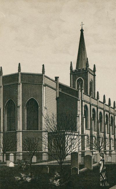 Chiesa di Harwich (litografia) da English School
