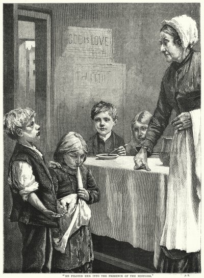 "La guidò alla presenza della padrona" (incisione) da English School
