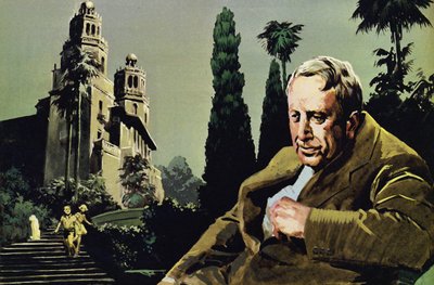 Hearst costruì una casa massiccia e stravagante a San Simeon da English School