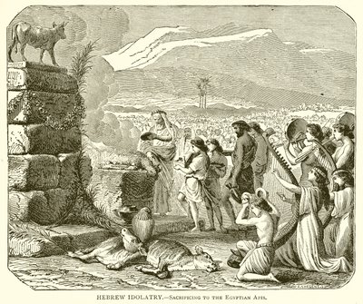 Idolatria ebraica. Sacrificio all