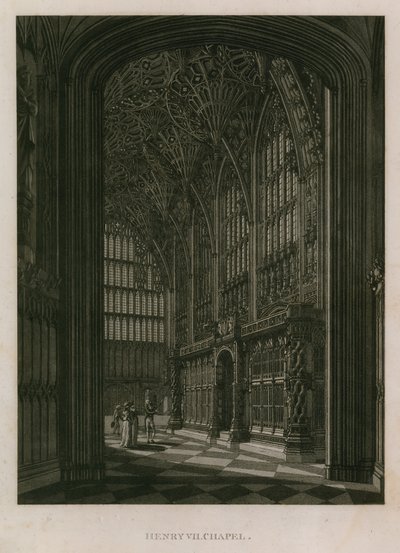 Cappella di Enrico VII, Abbazia di Westminster, Londra da English School