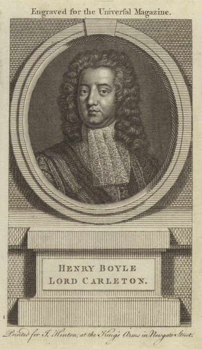 Henry Boyle, Lord Carleton da English School