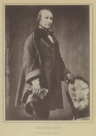 Henry Burnett, Nicholas Nickleby (litografia) da English School