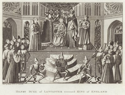 Enrico duca di Lancaster incoronato re d