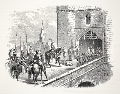 Ingresso di Enrico Conte di Richmond (poi Enrico VII) a Shrewsbury sul corpo del Sindaco da English School