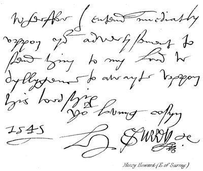 Henry Howard (Conte di Surrey) da English School