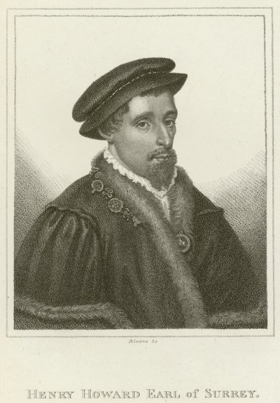 Henry Howard, Conte di Surrey (incisione) da English School