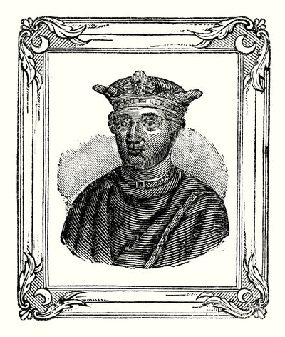 Enrico II nacque nel 1131, incoronato nel 1154, morto nel 1189 da English School