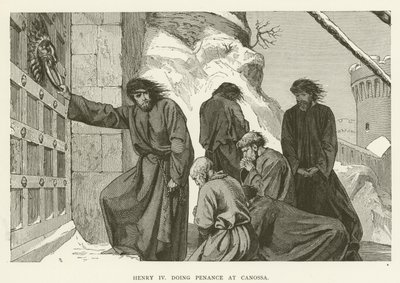 Enrico IV fa penitenza a Canossa da English School