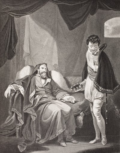 Enrico IV che rimprovera il principe Enrico, da 