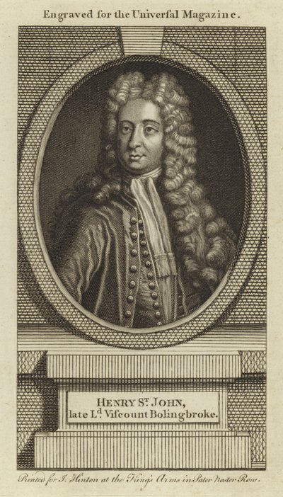 Henry St John, Defunto Visconte Bolingbroke da English School