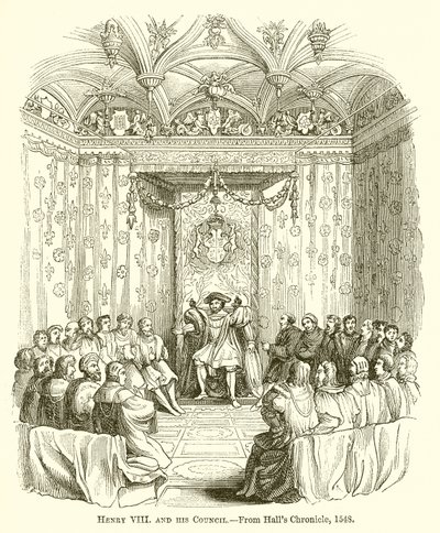 Enrico VIII e il suo consiglio da English School