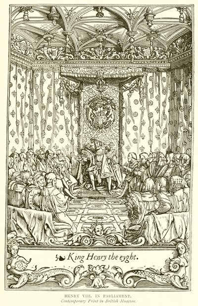 Enrico VIII in Parlamento da English School